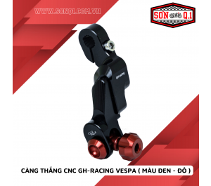 Càng Thắng CNC GH-Racing Cho Vespa ( Đen Núm Đỏ )