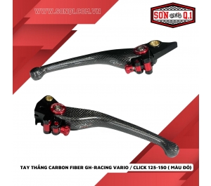 Tay Thắng Carbon Fiber GH-Racing Cho Vario / Click 125-150 ( Màu Đỏ )