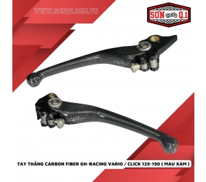 Tay Thắng Carbon Fiber GH-Racing Cho Vario / Click 125-150 ( Màu Xám )